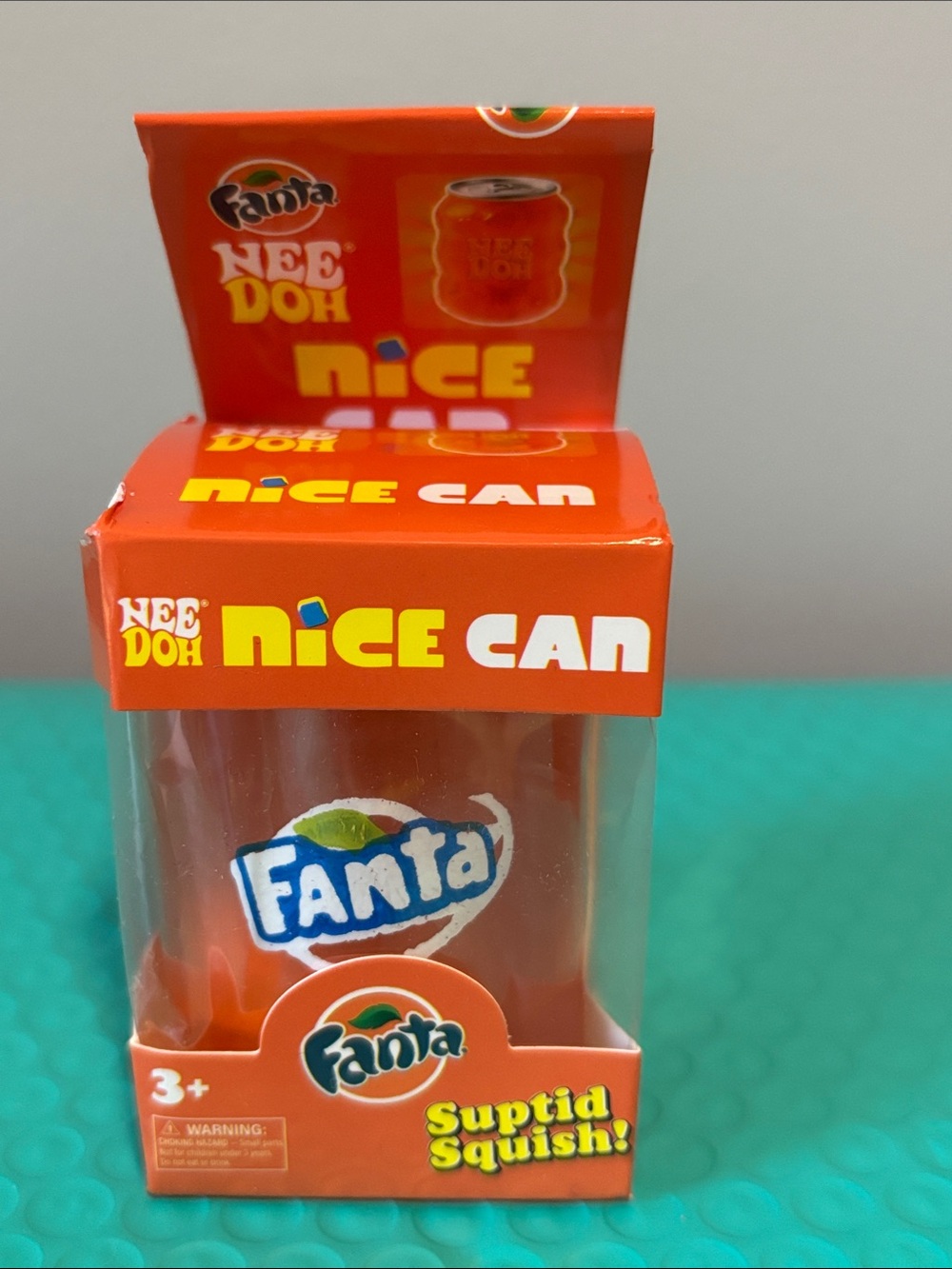 NeeDoh Nice Can Orange Fanta - Orange Kids Squishy Toy